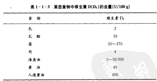 富含维生素d的食物